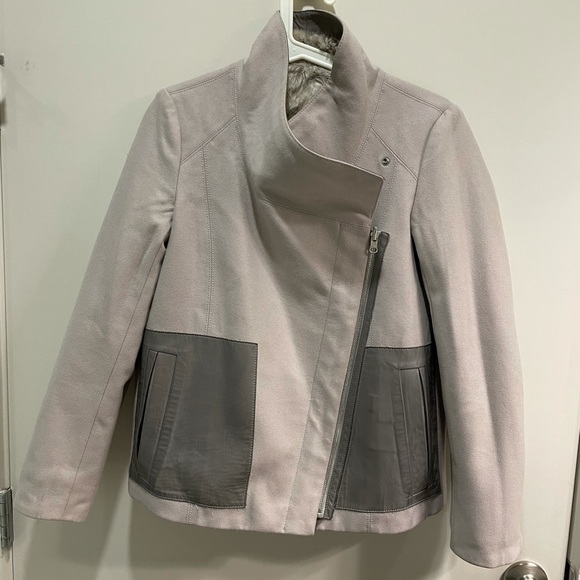 Helmut Lang Grey Rabbit/Leather Reversible Jacket - Picture 12 of 16